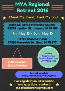 2016 MYA Regional Retreat Flyer